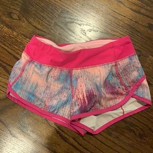 Pink purple and blue Ivivva shorts